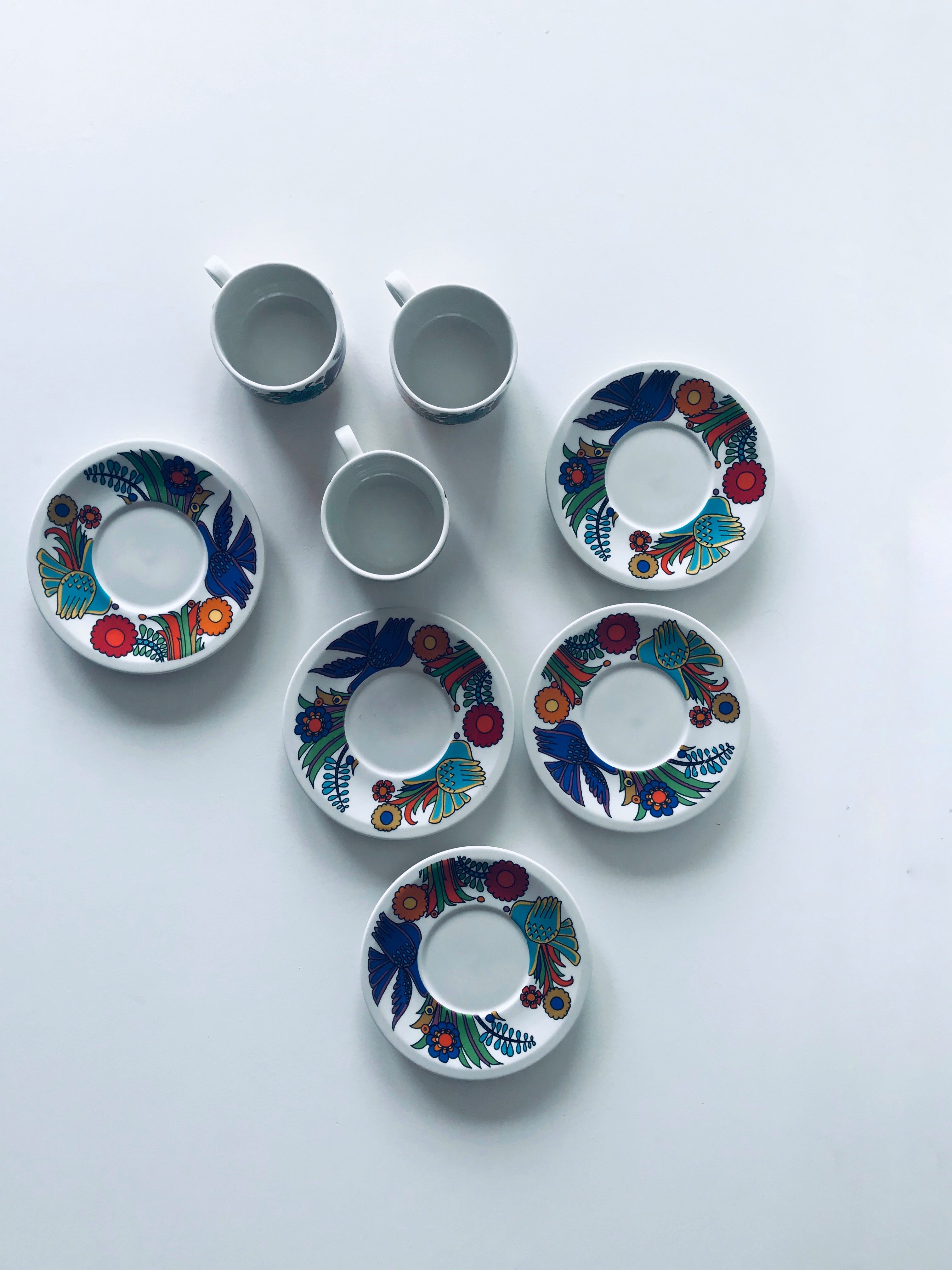 Acapulco coffee cup and saucers by Villeroy and Boch