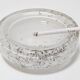 Murano glass ashtray with bubbles, Mid Century Modern style, 1960s.