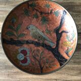 Brass catchall, bird decoration
