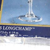 6 verres à pied cristal