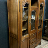 Louis XV style library in solid cherry