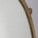 Miroir en métal doré conçu par Pier Luigi Colli, années 1950