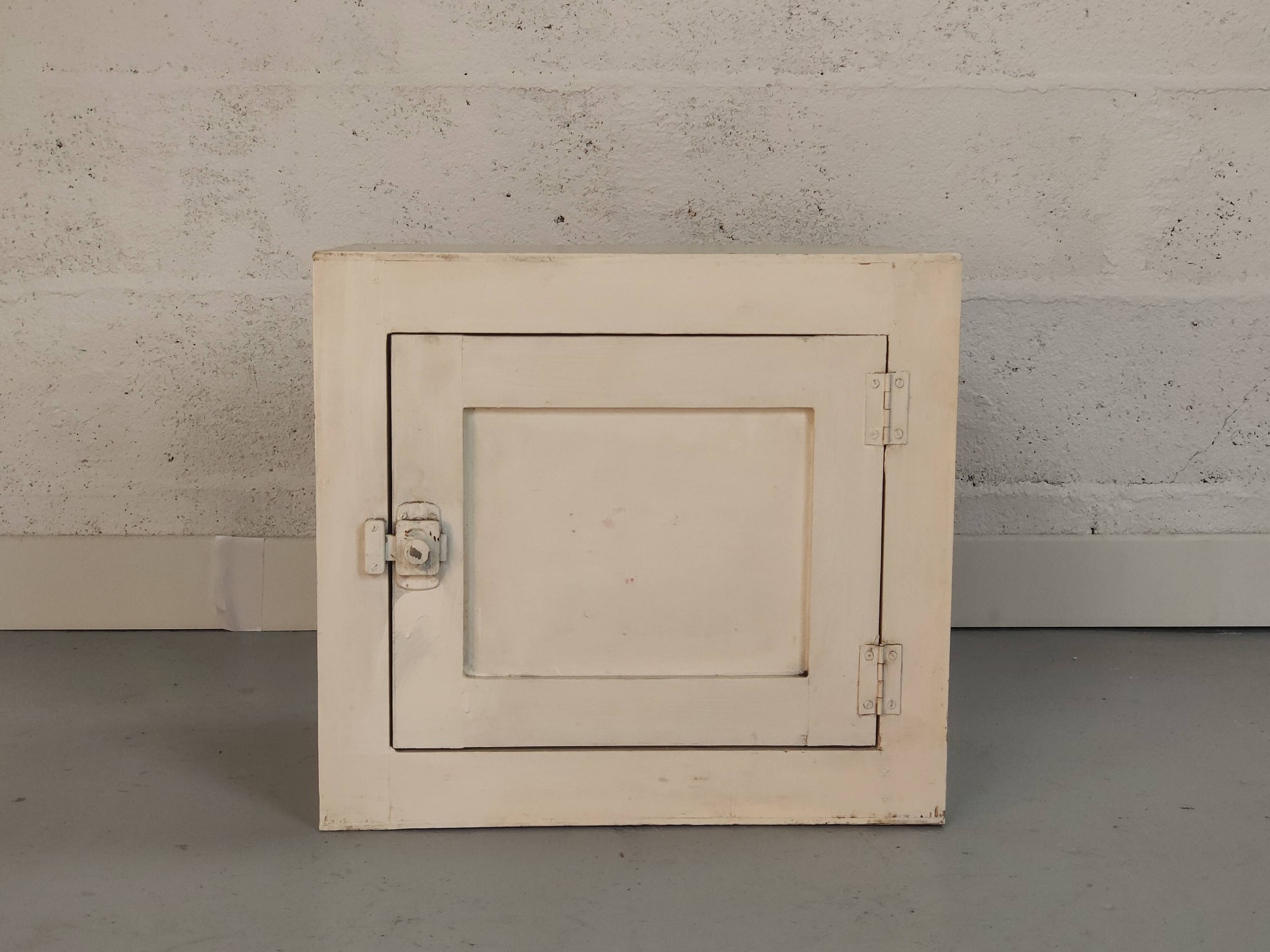 White bedside table chest style