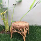Peacock rattan table