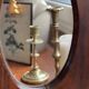 Wooden table mirror