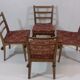 Set of four dining chairs by Jan Vaněk,  1955