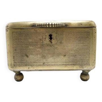 Bol à sucre Art Déco AAZ, en laiton plaqué argent, Fraget, Pologne, années 1920