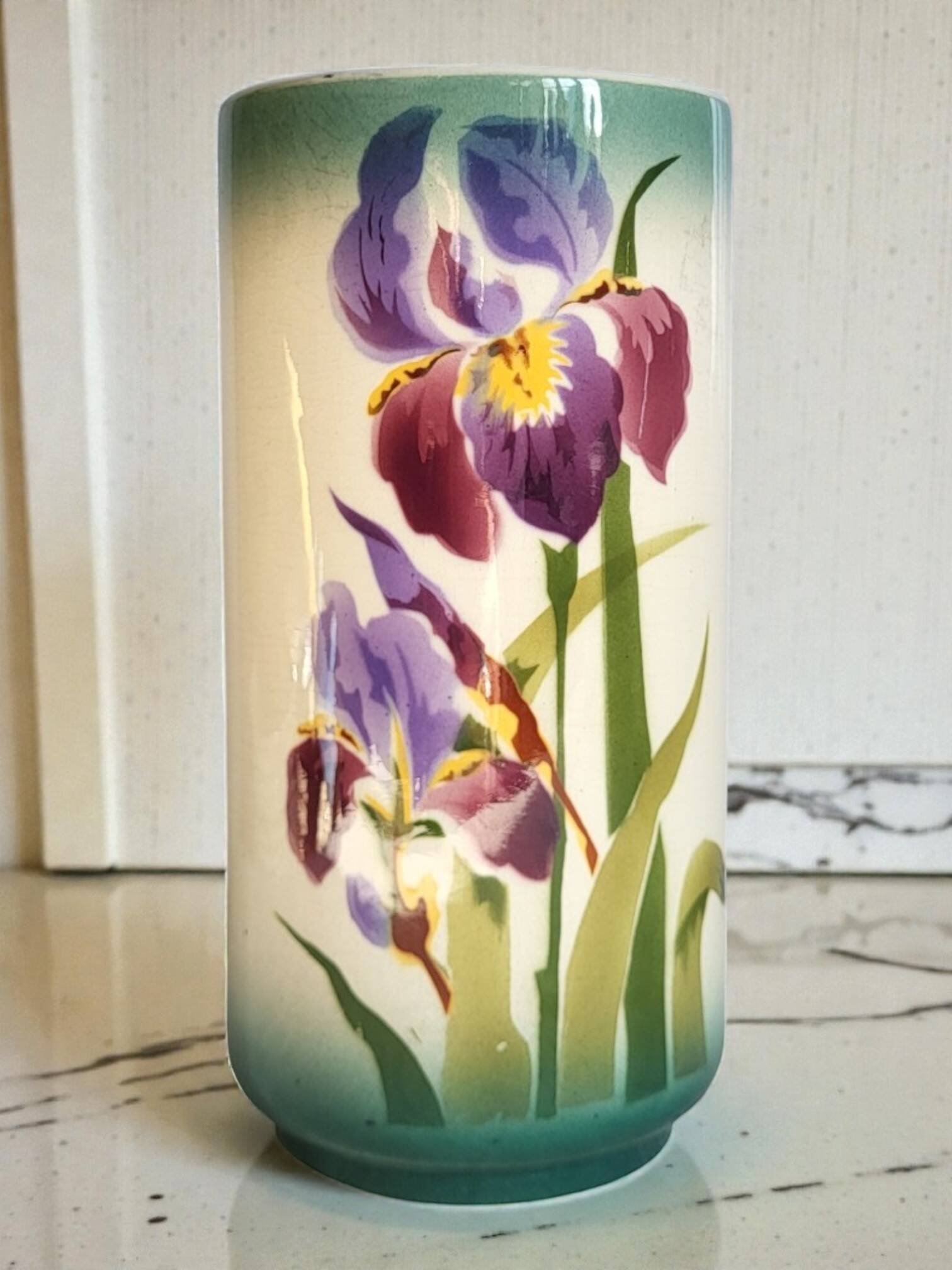 Vase Art nouveau en faïence Choisy le Roi