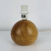 Lampe boule en pin années 80