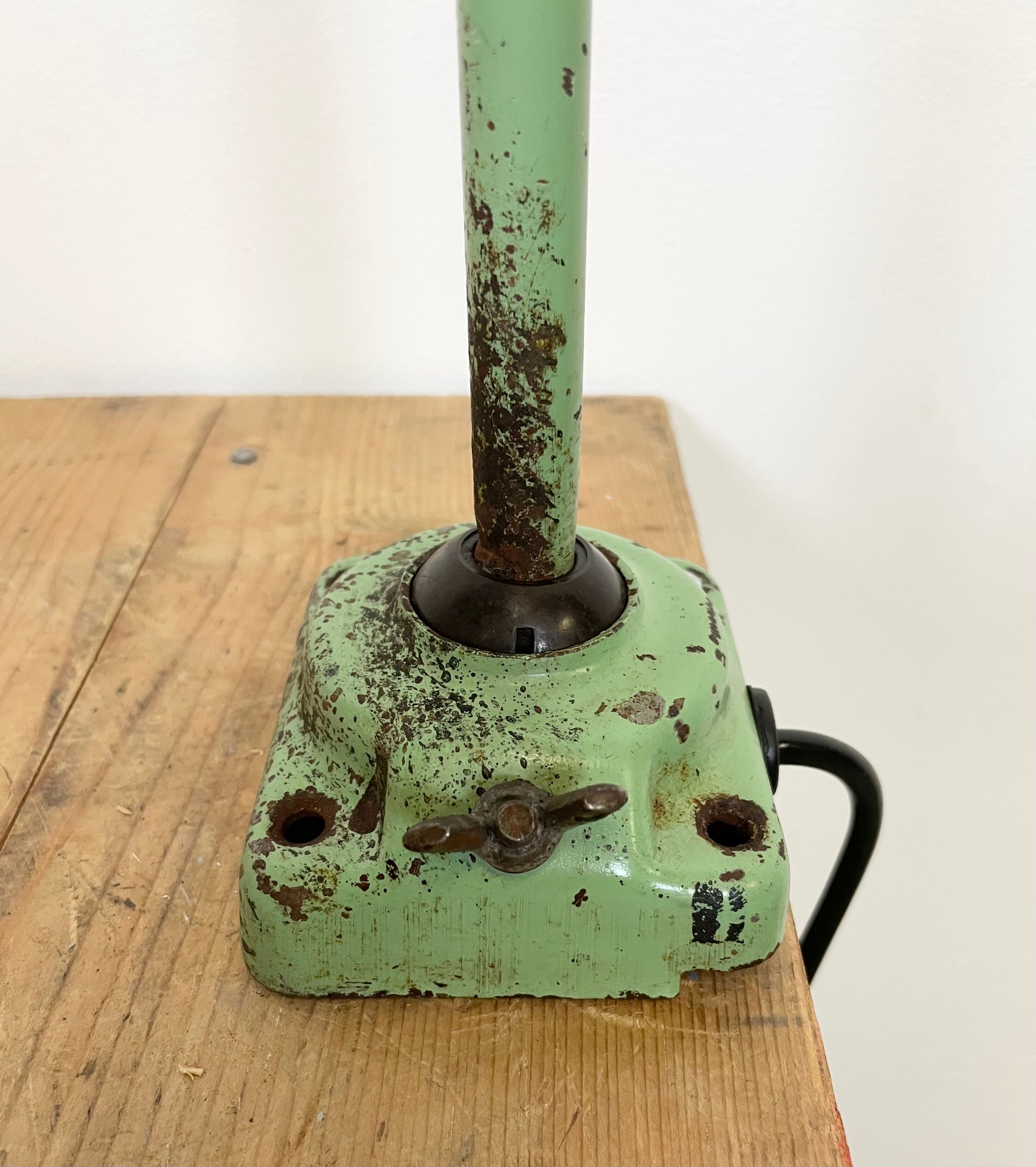 Industrial Green Table Lamp, 1960s