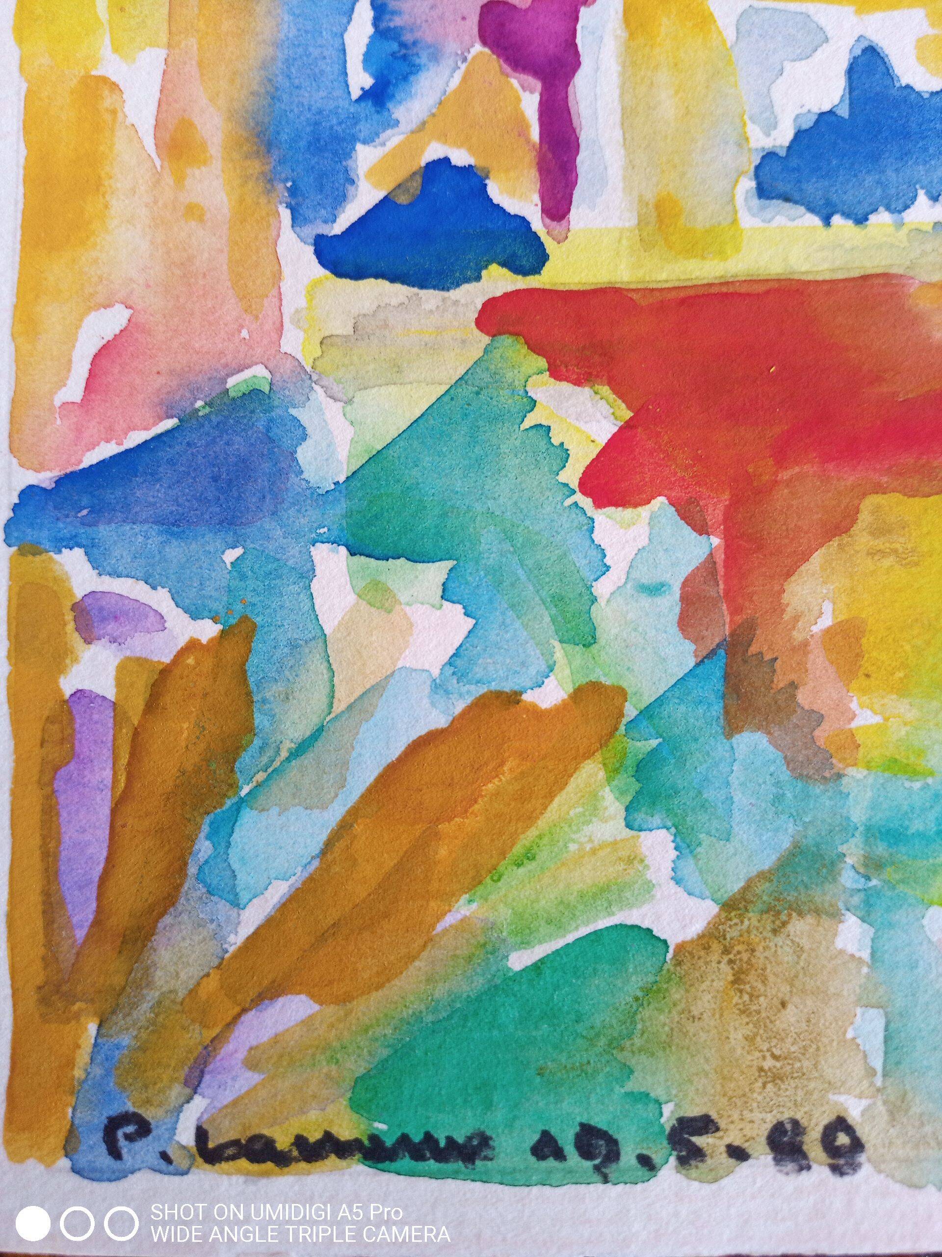 Pierre Lacroux (1909-1993) Gouache on paper 24 x 32 cm - from 1989 - (287)