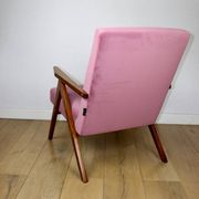 Vintage armchair B-310 VAR pink Jade structural 1970s
