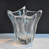 Signed vintage Daum Crystal vase