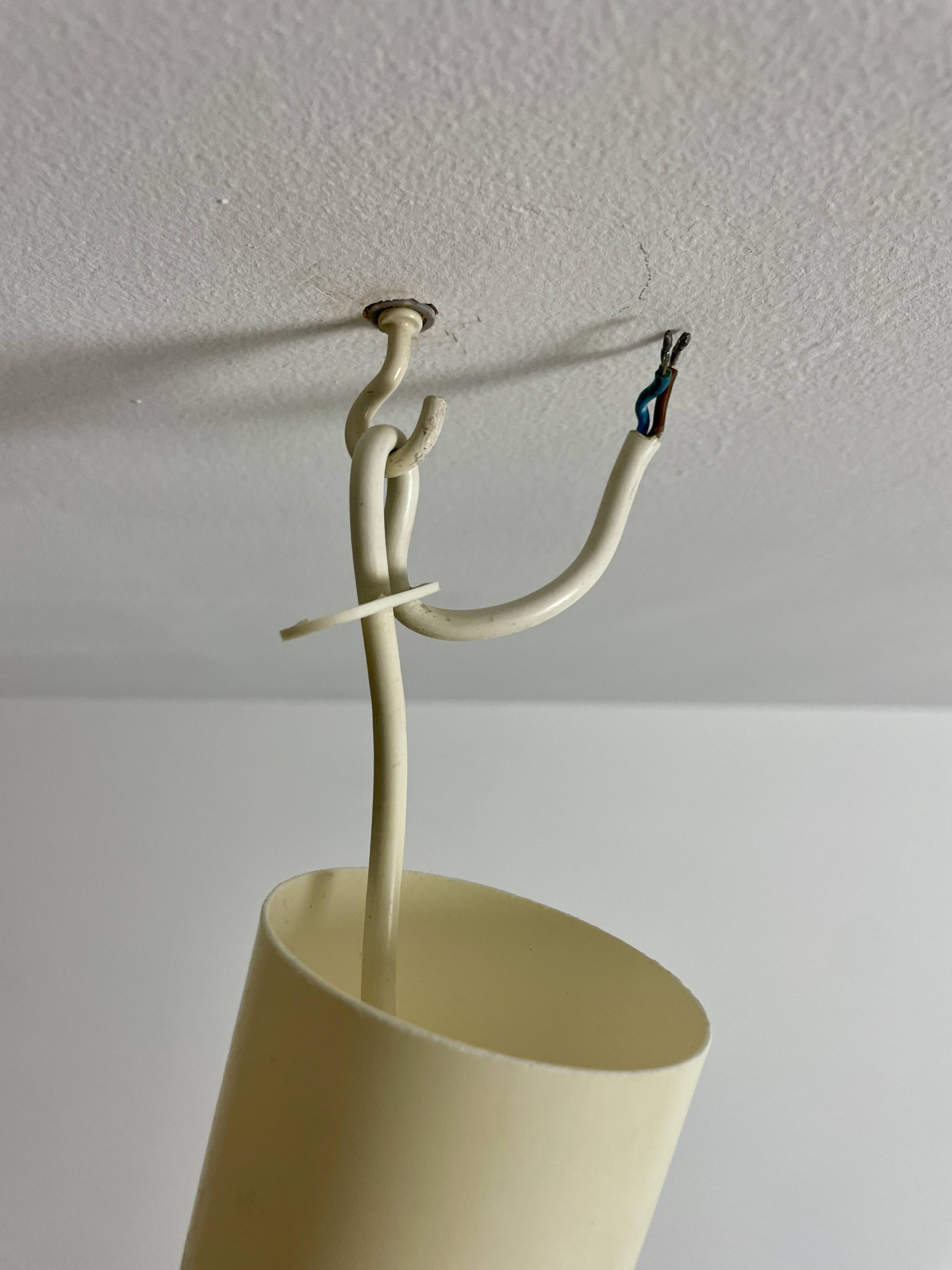 Suspension vintage en nacre et laiton