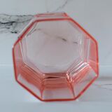 Pink crystal whisky glasses