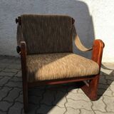 Vintage Lounge Armchair Chair Mid Century 80s Czechoslovakia