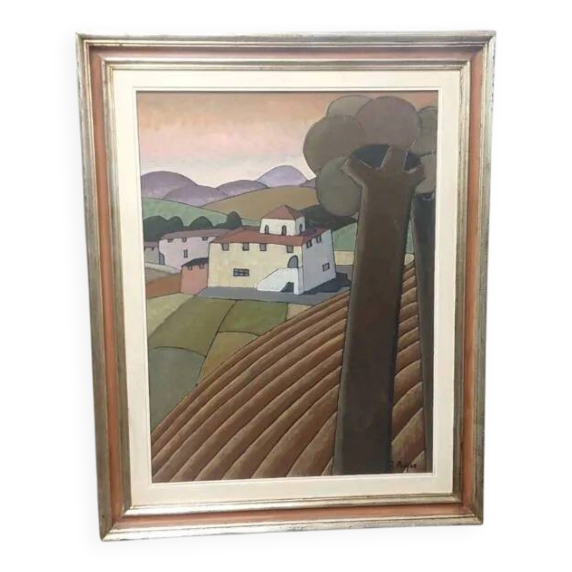 Oil Painting on Canvas Landscape 'Prayer' (1924)