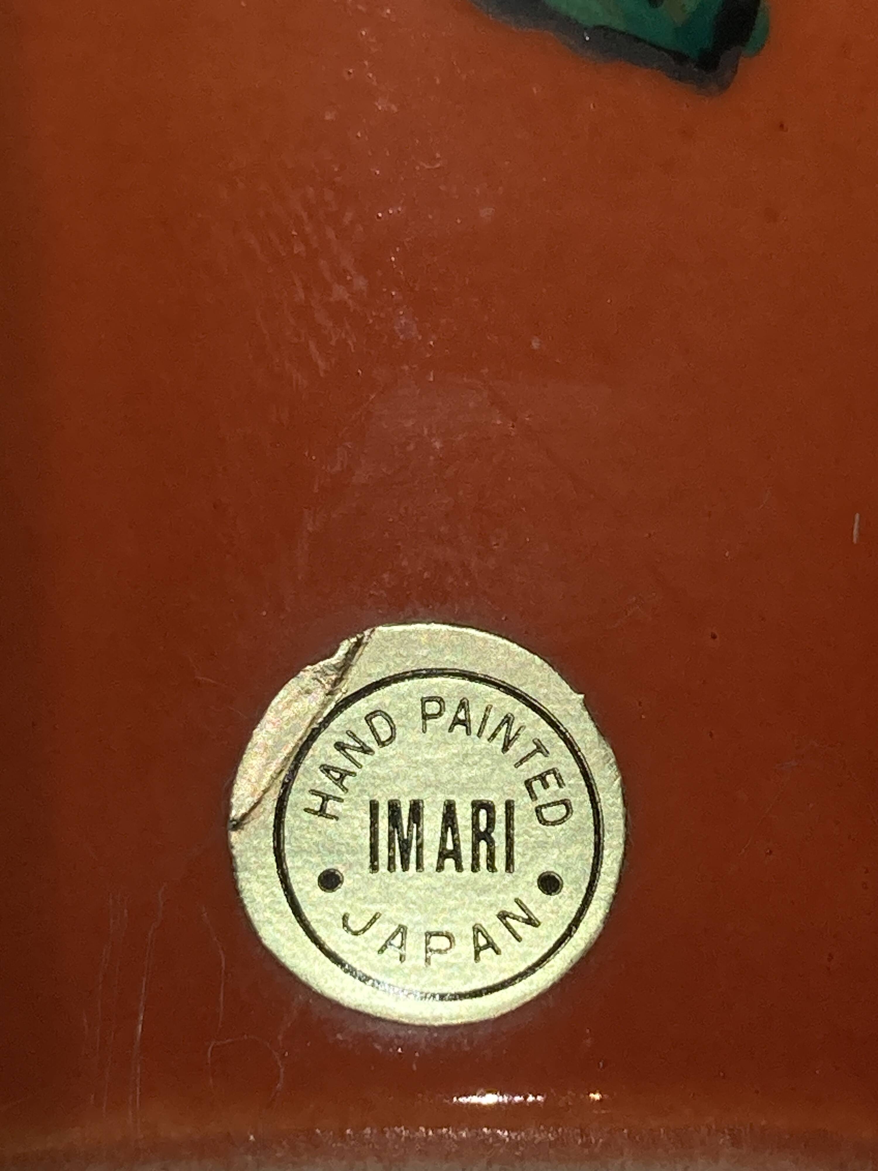 Pair of miniature IMARI porcelain vases made in Japan