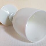Vintage white opaline vase-cup 16.5 cm