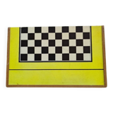 Vintage wooden checkers and backgammon set