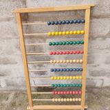 Large vintage wooden school abacus