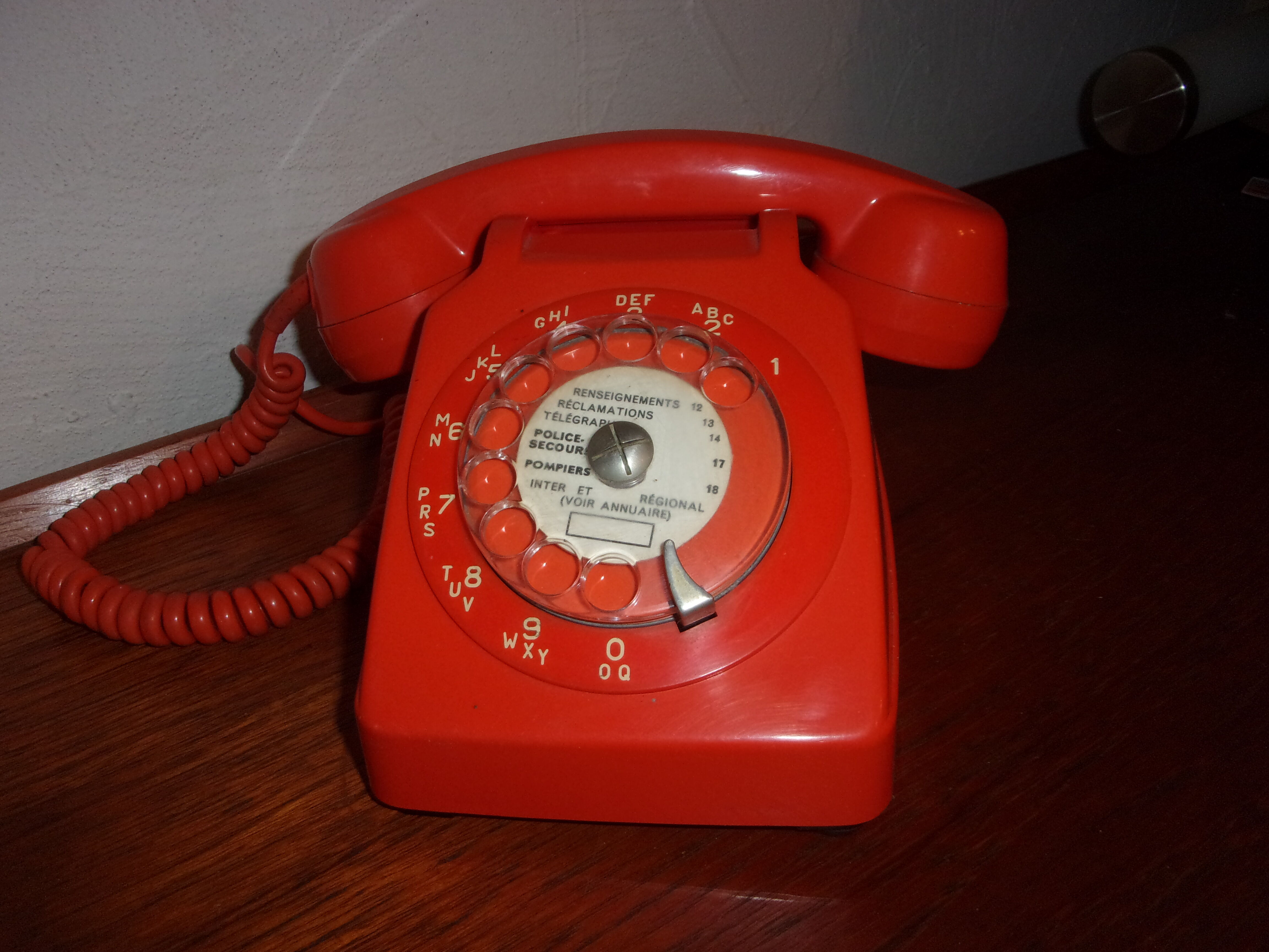 Socotel orange phone, 1970s