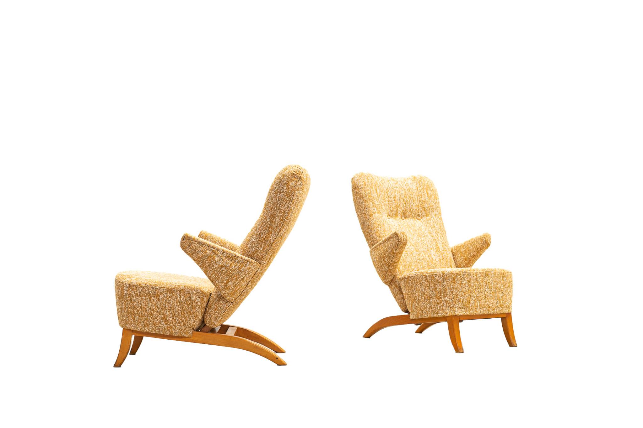 Pair of Penguin armchairs by Theo Ruth for Artifort