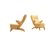 Paire de fauteuils Penguin par Theo Ruth pour Artifort