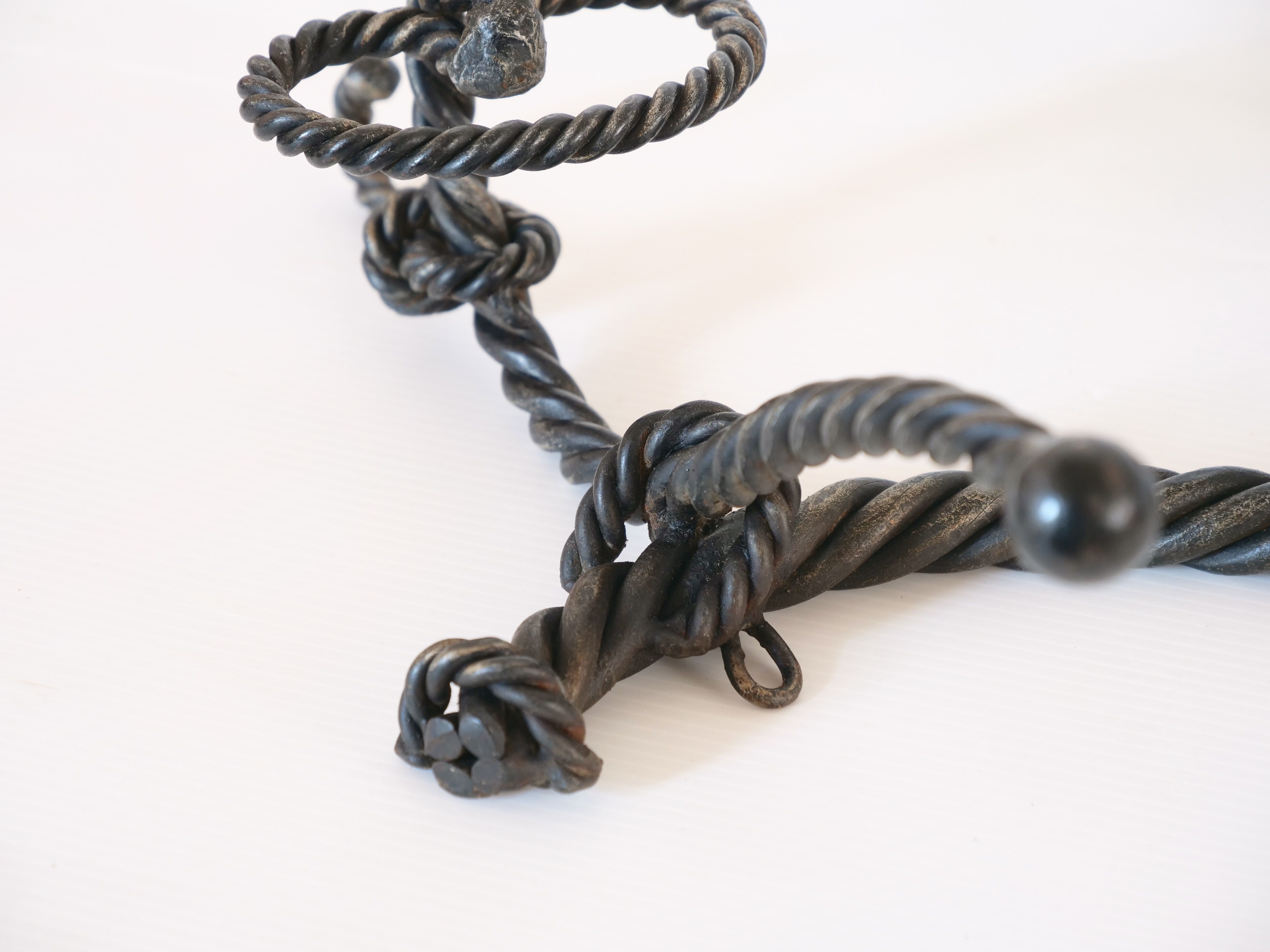 Marine decoration wrought iron coat rack