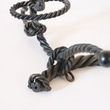 Marine decoration wrought iron coat rack