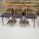 Lot of 6 bistro bar chairs from the 1960s