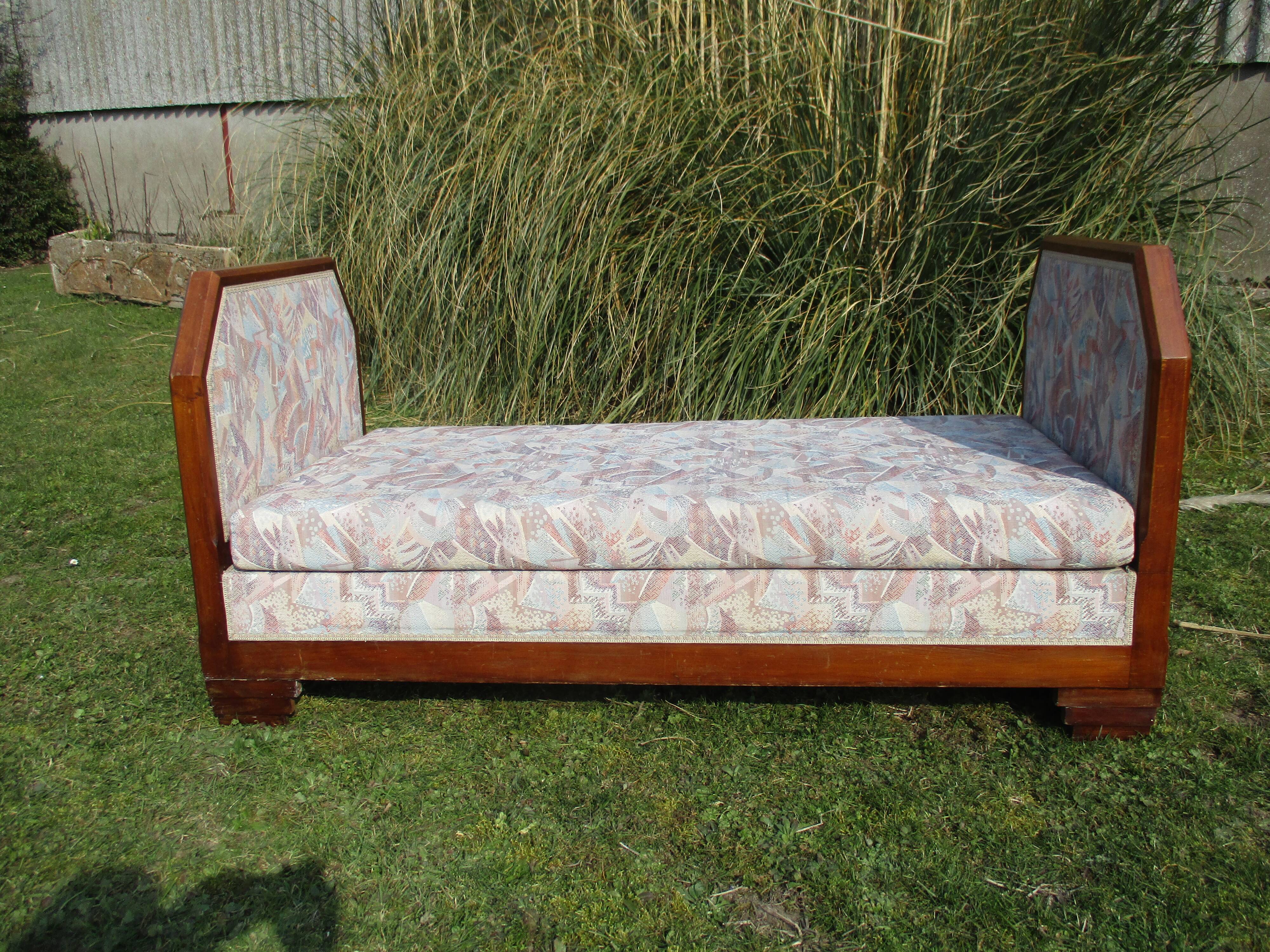 Antique Art Deco sofa bed