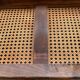 Old wooden bench and cannage, Louis XVI style
