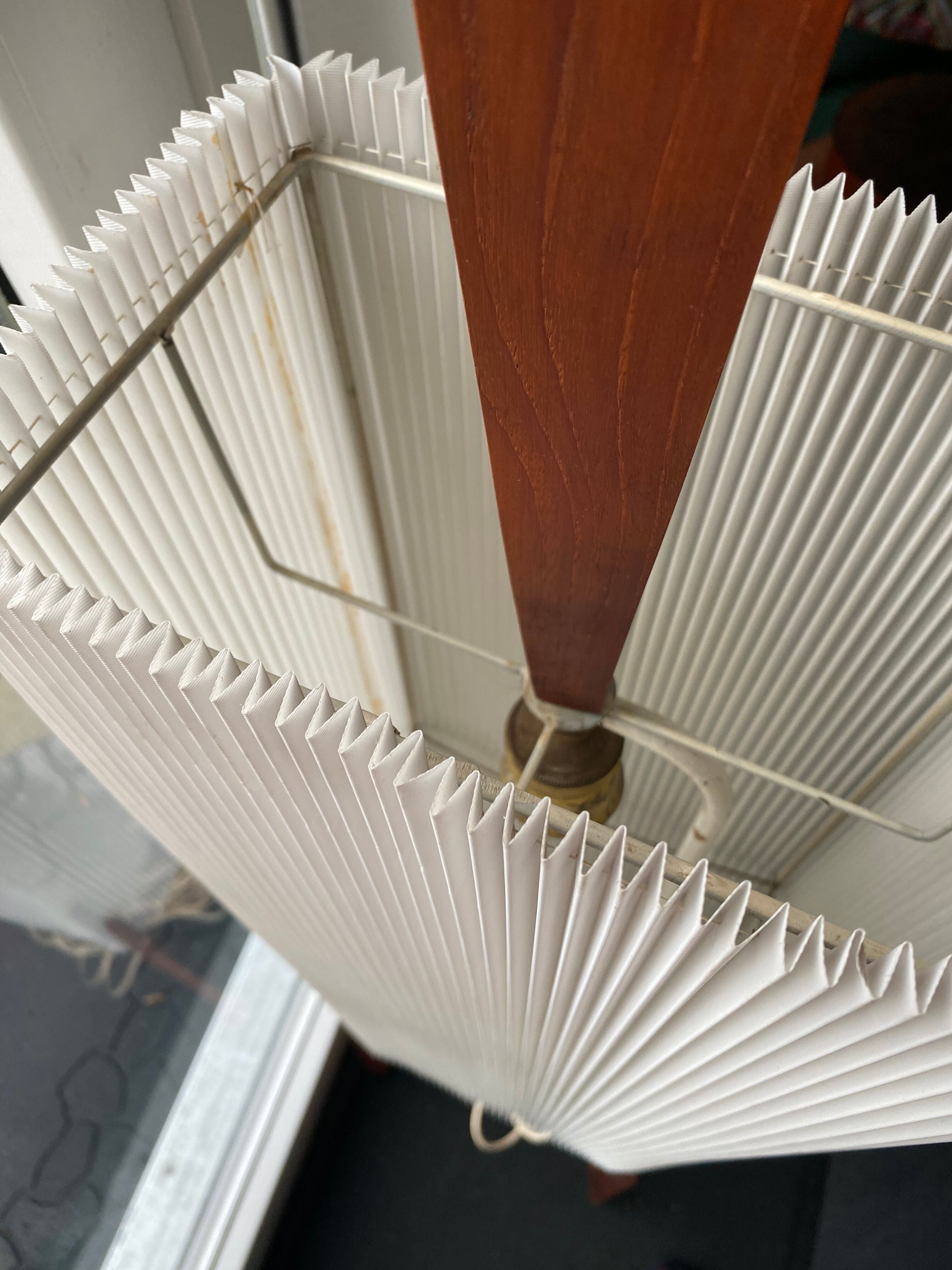 Vintage teak floor lamp