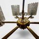 Glass and Brass Chandelier – Kalmar Design (Austria) - Circa 1960