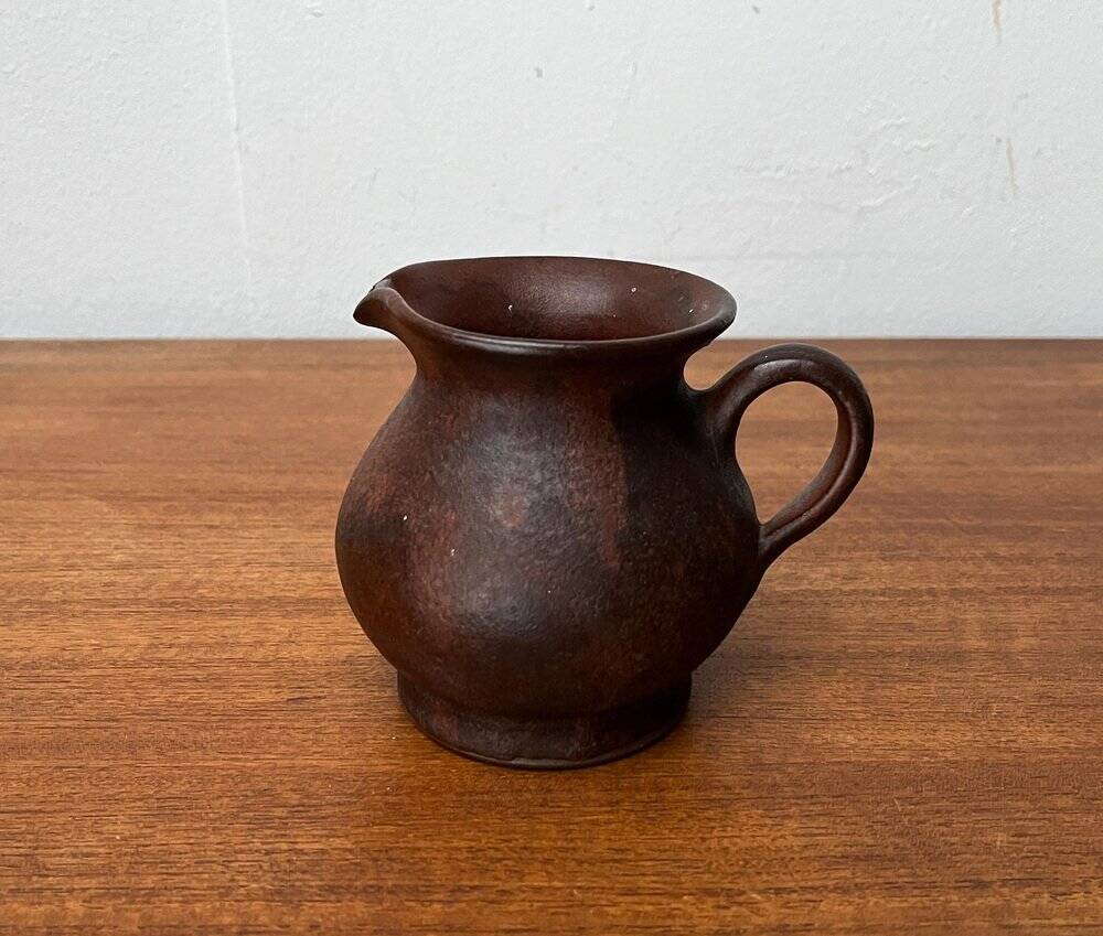 Mid-century minimalist vase pitcher by Hartwig Heyne Hoy Pottery, Germany, 1960s.