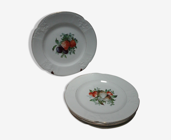 6 assiettes à dessert Moulin des loups