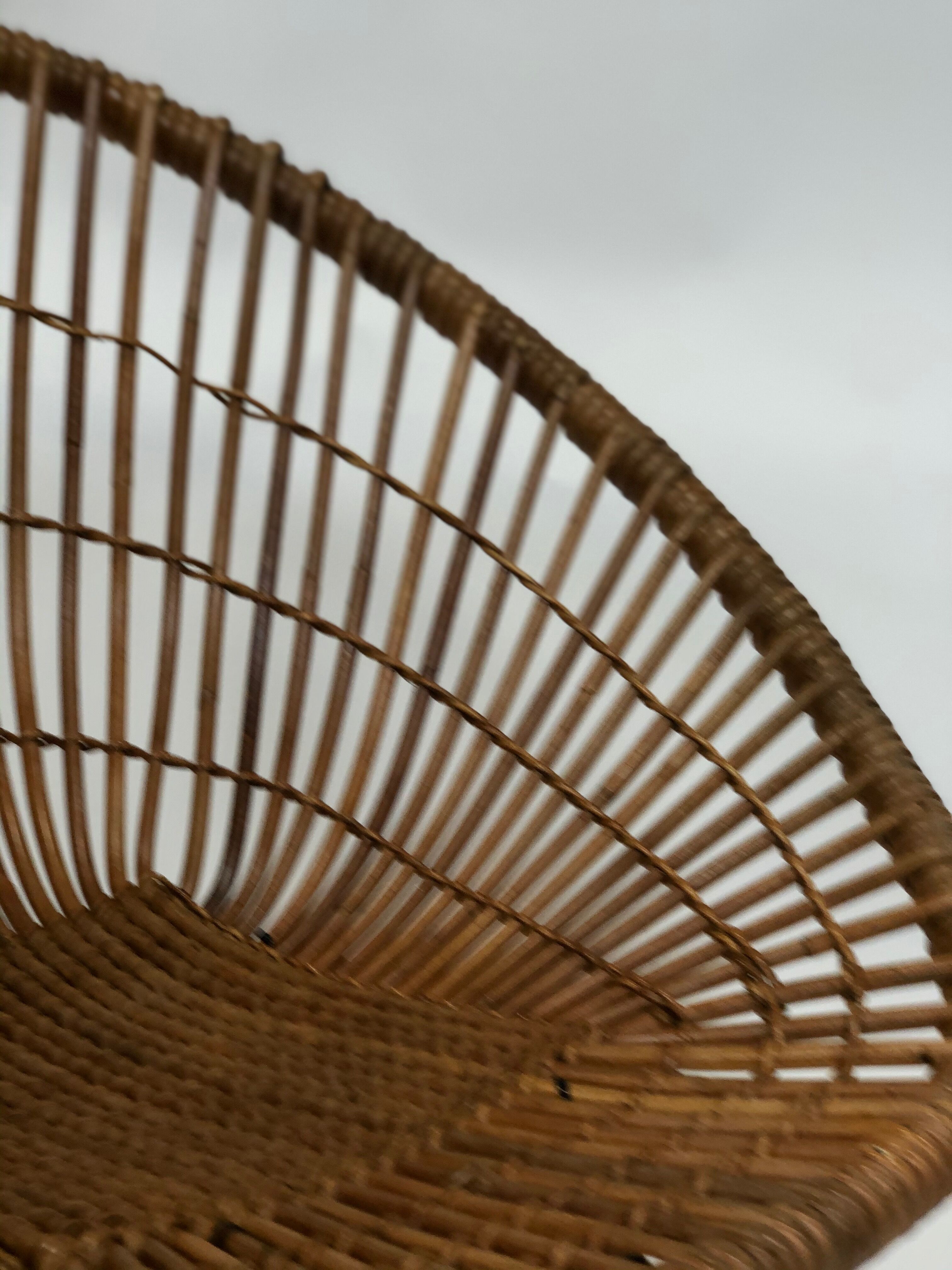 Rohe Noordwolde rattan armchair, 1960, Netherlands