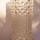 Brutalist crystal vase 1970