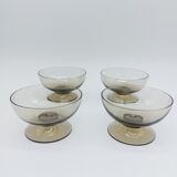 Set of 4 glass cups