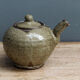 Artisanal teapot in glazed sandstone