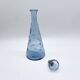 Carafe "fonds marins" verre bleu – Empoli, 1970s