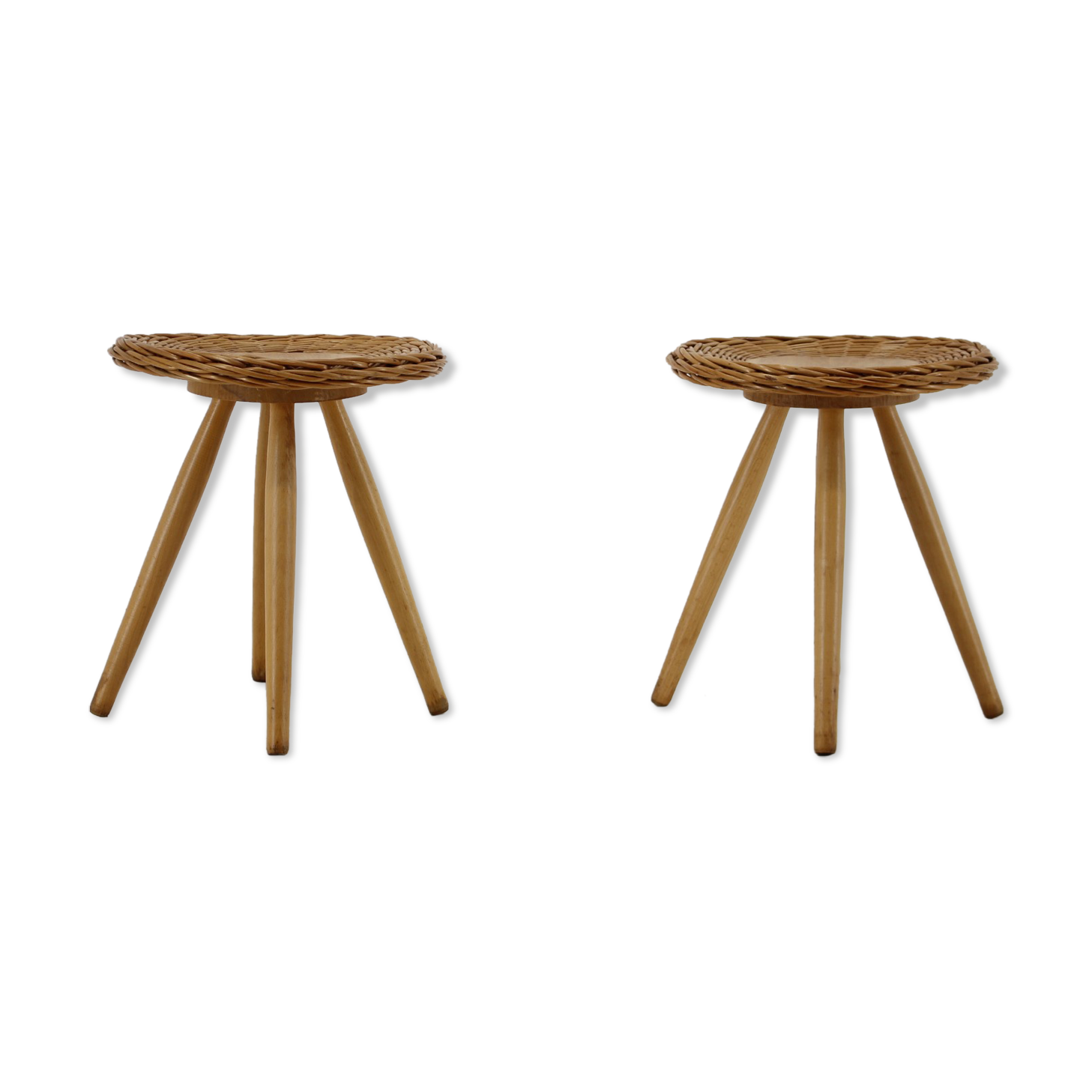 1970s Pair of Jan Kalous Side Tables for ULUV ,Czechoslovakia