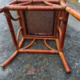 Chaise en rotin bambou cannage tressé en très bon état