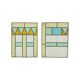 Vintage Stained Glass Window Stained Glass set of 2 Decorative Sun Catcher 40cm