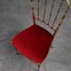 Hollywood Regency Brass Chiavari Chair by Giuseppe Gaetano Descalzi, Italy,