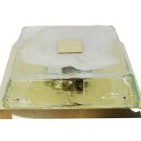 Square ceiling light Kalmar in organic Murano glass, Austria, 1960s.