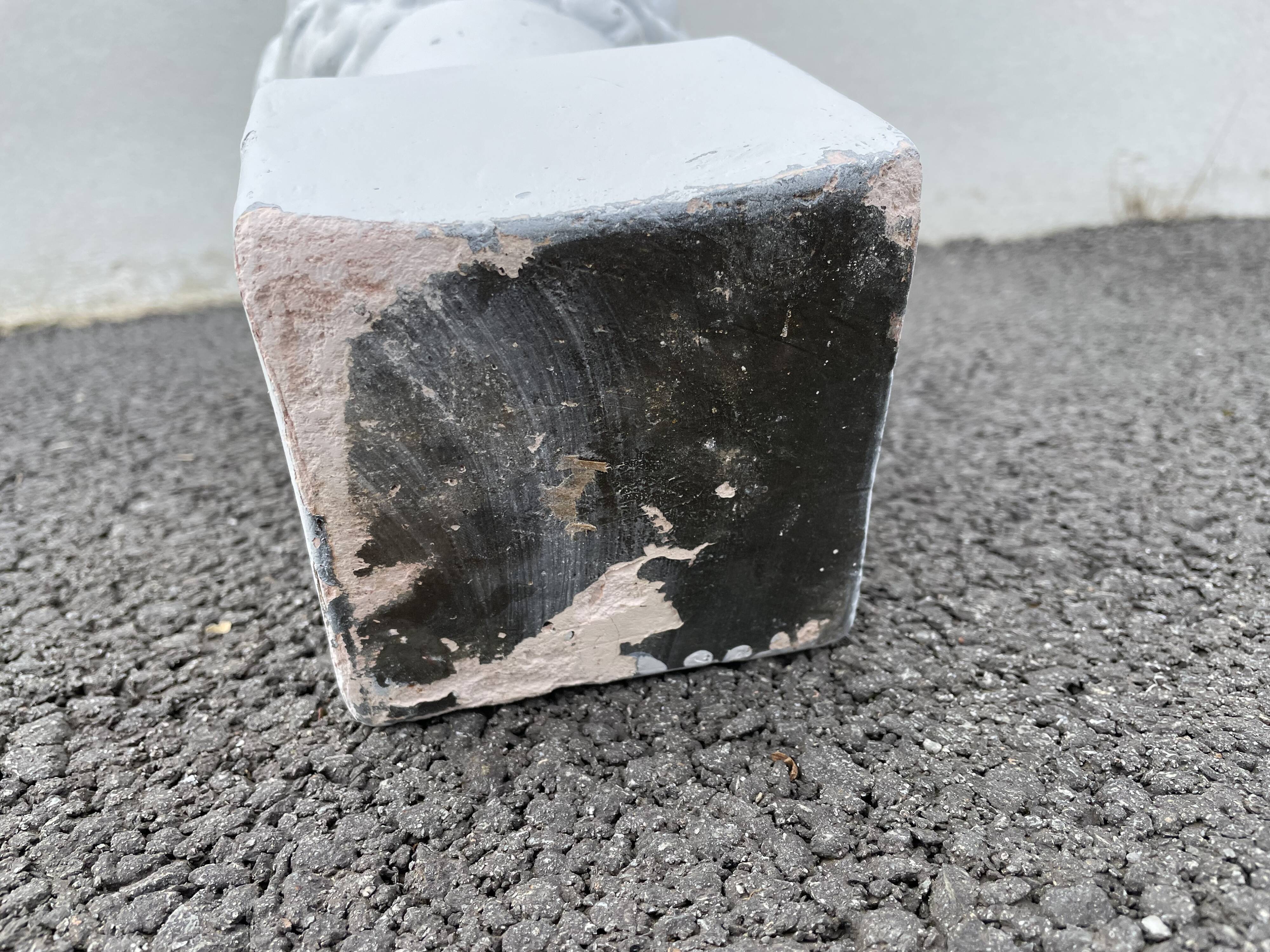 Buste Hermes en plâtre sur socle