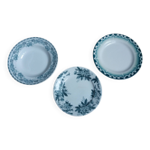 Assiettes Digoin, Moulin des Loups et Hamage, Saint Amand