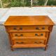 Louis XVI commode in solid cherry wood — Quality Furniture Label 1976